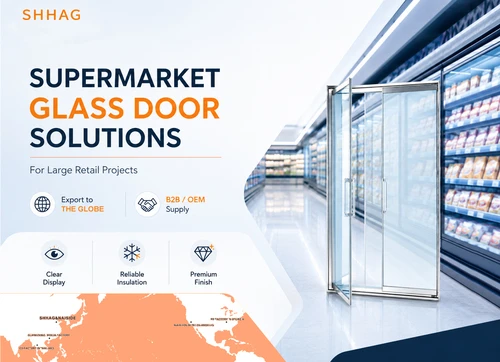 Costeglassdoor offre soluzioni premium per porte in vetro per supermercati pe...