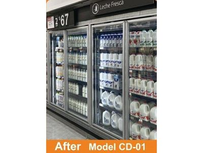 Retrofit da armadio aperto a porta in vetro